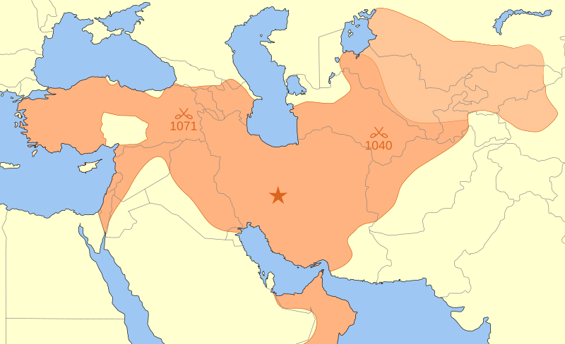 檔案:Seljuk Empire locator map.svg
