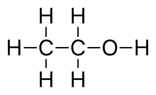 檔案:Ethanol-structure.svg